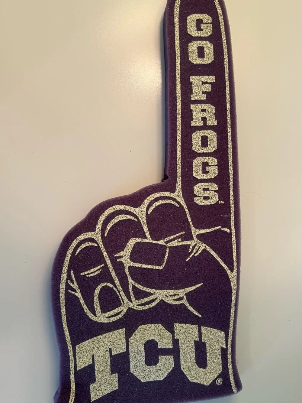 TCU Fan Bundle- Pennant, mini football, foam finger, Pom-Pom, & straw topper
